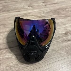 Black and Purple Paintball Mask